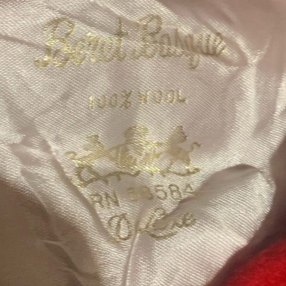 Vintage Red Beret, Beret Basque by De Luxe, Rare, 100% Wool, Made in Czech Rep - Picture 3 of 5